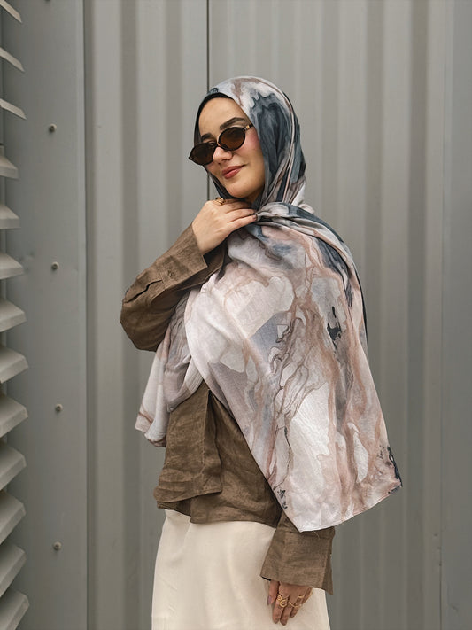 Marble mocha in modal