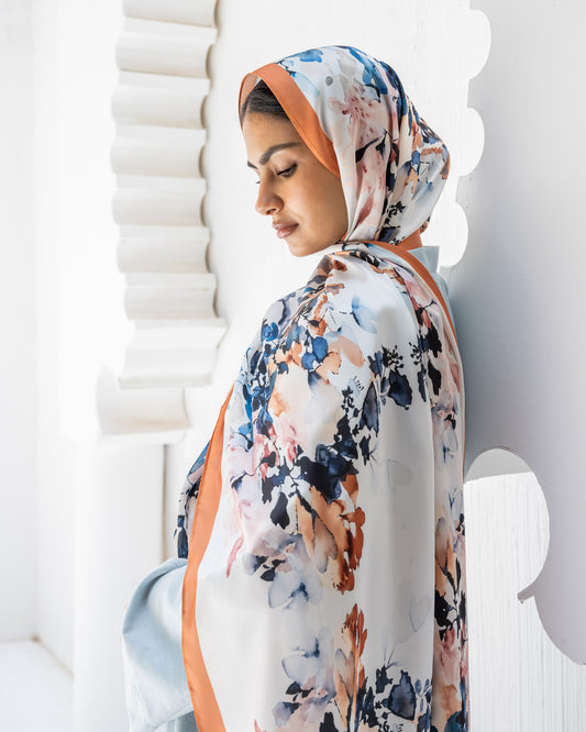 Camel water Art in satin