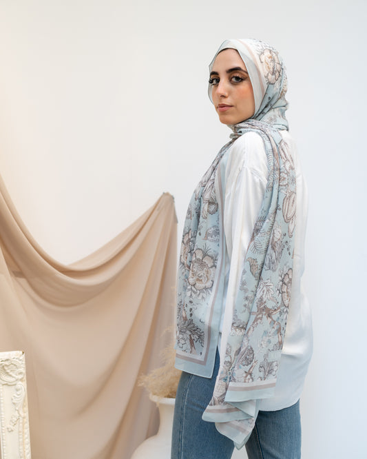 Minty chocolate in chiffon