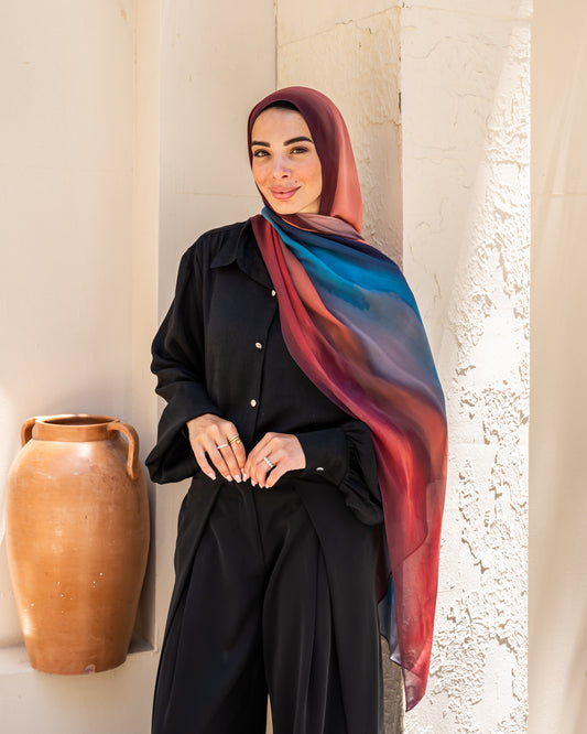 Midnight waves in chiffon