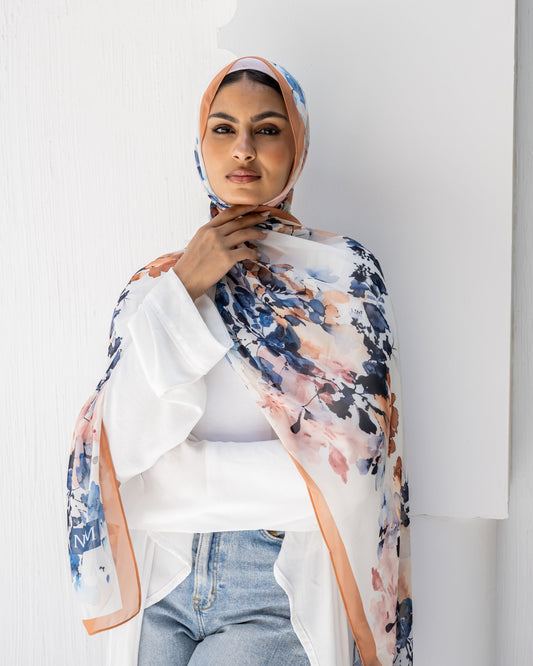 camel Water Art  chiffon💙🤎