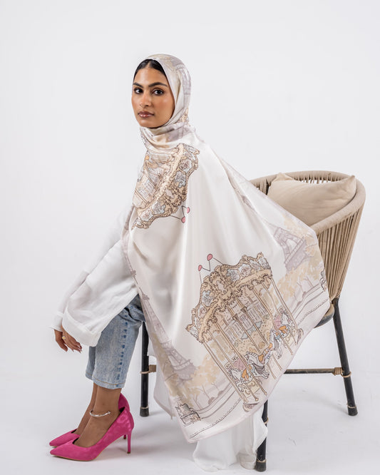 Love in paris in satin